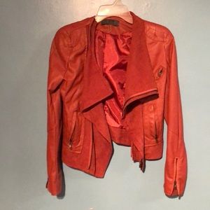 Faux leather jacket
